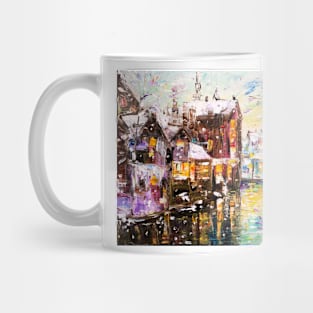 Water Channels In Winter England Mug